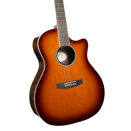 Гитара электроакустическая Cort Exotic-GA Walnut (Sunburst)